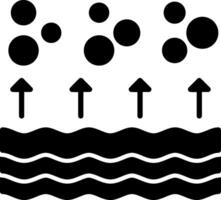 Natural Water Evaporation from Surface vector
