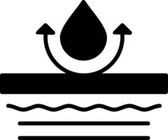 Waterproof Material with Droplet Shield vector