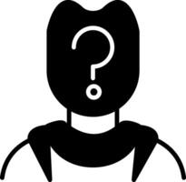 Shaded Man Profile Without Details vector