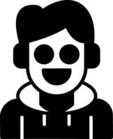 Shrouded Male in Digital Camouflage vector
