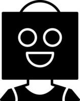No Identity Male Face Shadow vector