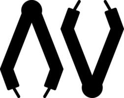 Precision Brow Tweezers Tool vector