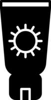SPF Sunscreen Application Icon vector