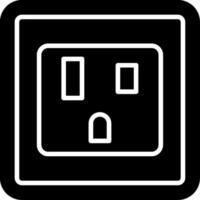 Type B US Grounded Socket vector