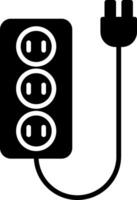 Heavy-Duty Extension Cord Plug vector