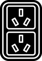 Surge-Protected Wall Socket Plug vector