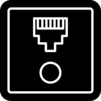 Wired Ethernet Network Socket vector
