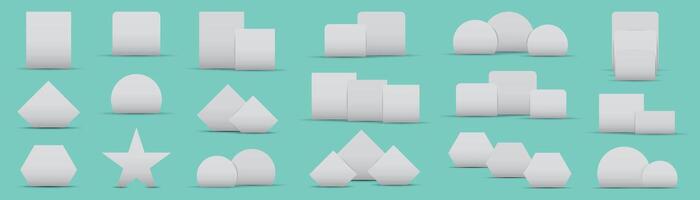 Set information template chat. Various shapes for use in designs. vector