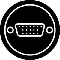 DisplayPort Monitor Interface Plug vector
