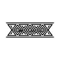 Geometric Border Abstract Diamond Pattern in Black and Gray vector