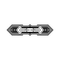Geometric Circuit Board Tech on White vector