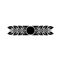 Elegant Border Leafy Ornament, Minimalist , Element vector