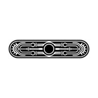 Abstract Tech Geometric, Minimalist Circuitry Element vector