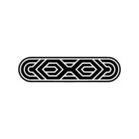 Abstract Geometric Border Minimalist Black and White Element vector