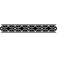 Decorative Black Border Elegant Repeating Pattern vector