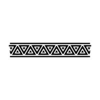 Geometric Triangle Border Black and White, Minimalist vector
