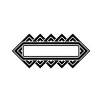 Geometric Arrowhead Frame on Light Background vector
