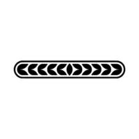 Abstract Black Leaf Pattern Border on White Background vector
