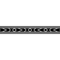 Abstract Geometric Border, Minimalist Decorative , Black White vector