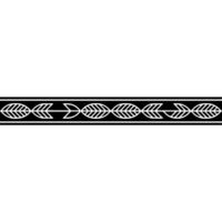 Elegant Minimalist Black and White Geometric Border vector