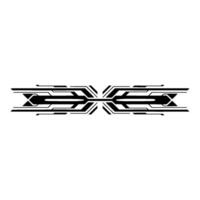 Abstract Scifi Tech Border, Futuristic , Minimalist, Clean Style vector