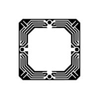Abstract Circuit Board Frame, Modern Tech vector