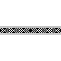 Geometric Patterned Border, Monochrome Element vector