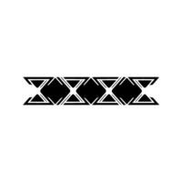 Geometric Black and White Pattern on White Background, Abstract vector