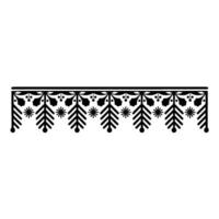 Decorative Black Ornament Border , , Elegant, Simple vector