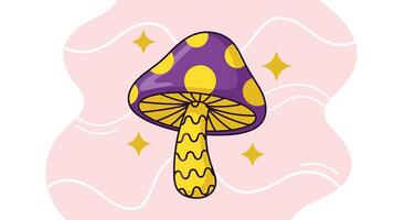 The Animated World of Mushrooms A Journey Through Fungi Facts and Fun vector