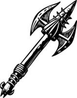 A vintage style illustration representing a harpoon weapon vector