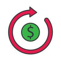 Return and Refund Icon design templates simple and modern vector