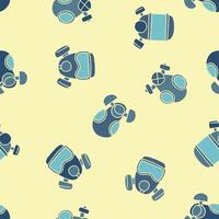 Gas Mask Seamless Pattern Background for Surface Print Fabric Fashion Wrapping vector