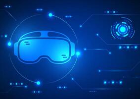 VR Metaverse electric circuit background. augmented virtual concept. Design for metaverse, digital marketing, UI design, game interfaces and cyberpunk. vector