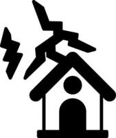 Roaring Thunder Sound Warning vector