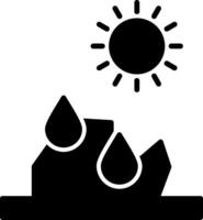 Ice Melting Due to Temperature Rise vector