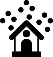 Heavy Thick Snowfall Conditions vector