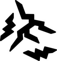 Thunderstorm with Lightning Hazard vector