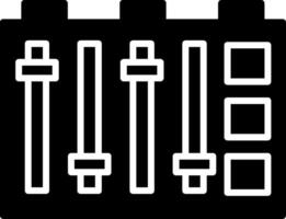 DJ Mixing Board and Controls vector
