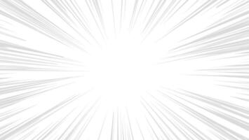 white background with grey exploding comic ray lines decoration vector