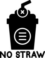 Stop Straw Pollution Call-to-Action vector