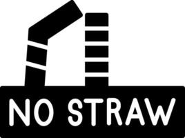 Reduce Waste on Straw-Free Day Visual vector
