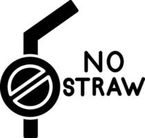 Sustainable Reusable Straw Promotion Graphic vector
