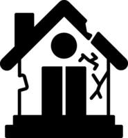 Residential Property Damage Coverage Symbol vector