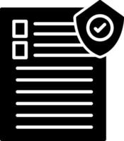 Insurance Policy Contract Document vector