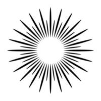 Sunburst web icon. Simple illustration of sunburst icon for web vector