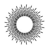 Starburst, sunburst web icon. Radial, radiating lines. Starburst icon. vector
