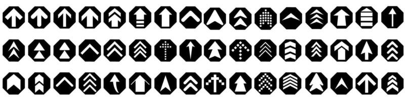 Arrow icons set. Collection of arrow icons for web design vector