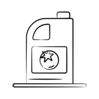 Ready to use hand drawn icon of ketchup can vector