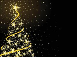 The Card with Christmas tree. vector